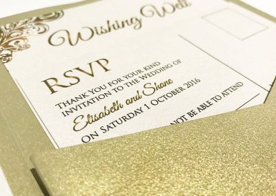 Gold Wedding Invitations Design Townsville