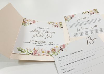 Floral Wedding Invite Design